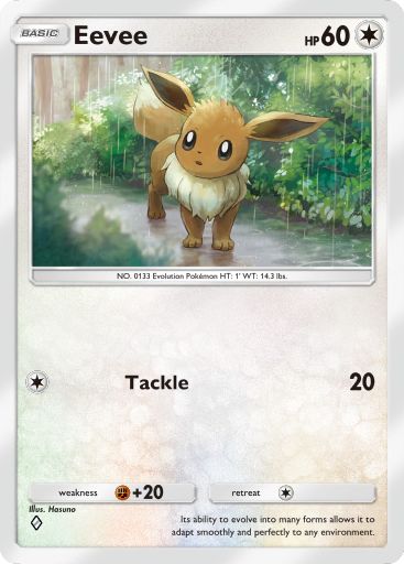 Eevee artwork in Genetic Apex