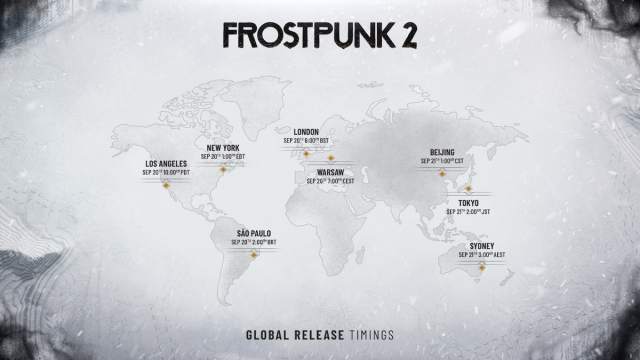 Frostpunk 2 global release times map