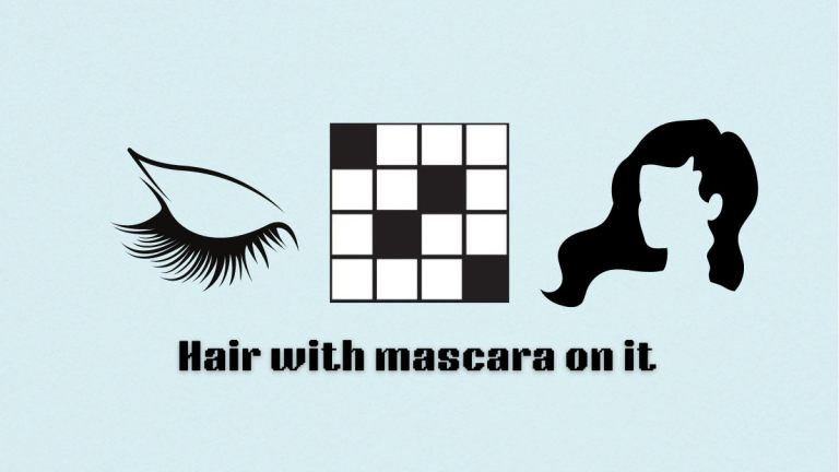 The Hair with mascara clue on the NYT Mini Crossword.