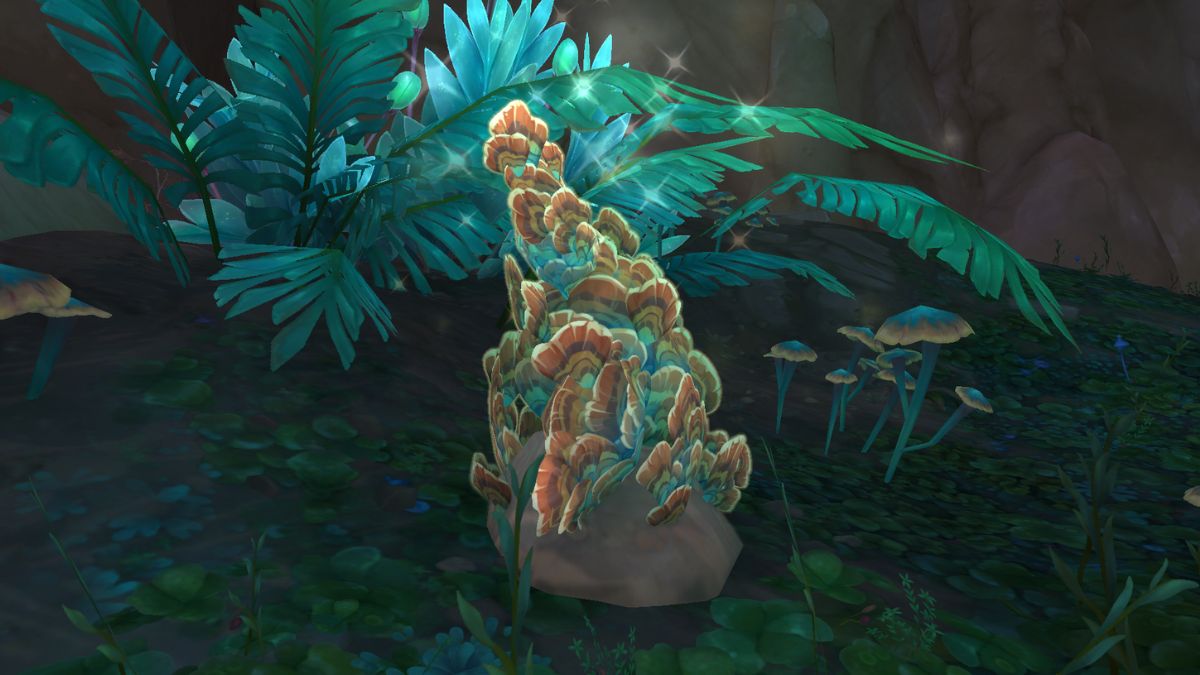 Sparkling Herbalism node in World of Warcraft.