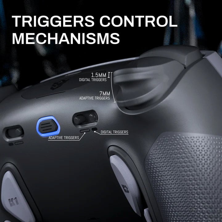 HexGaming trigger control mechanisms on the Phantom controller