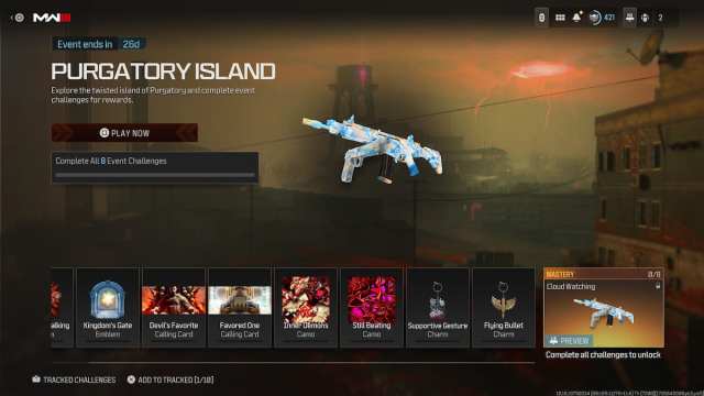 Warzone Purgatory Island rewards