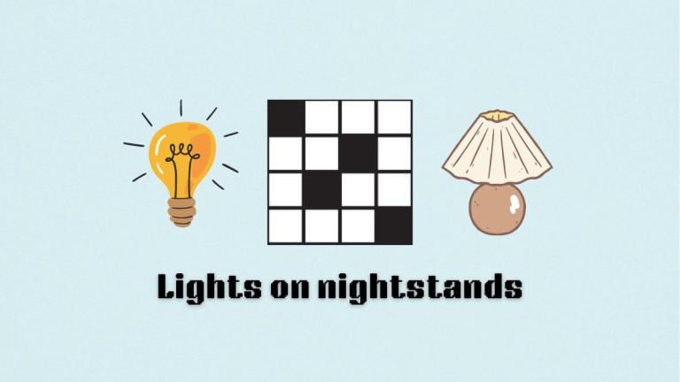 The Lights on nightstands clue on the NYT Mini Crossword puzzle.