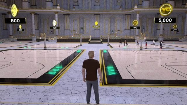 A player observing all Ante-Up courts in NBA 2K25