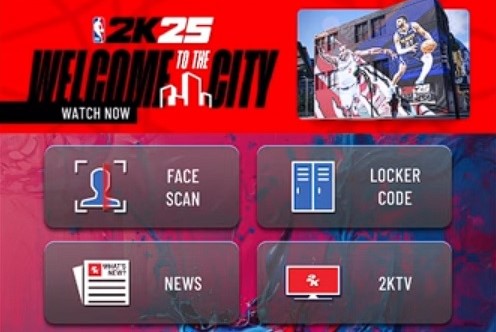 The MyNBA 2K Companion App screen showing the face scan option