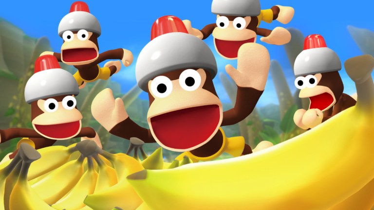 apes in ape escape lying down in various positions.