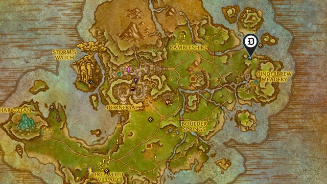 Wold farming spot for pollen in wow the war within