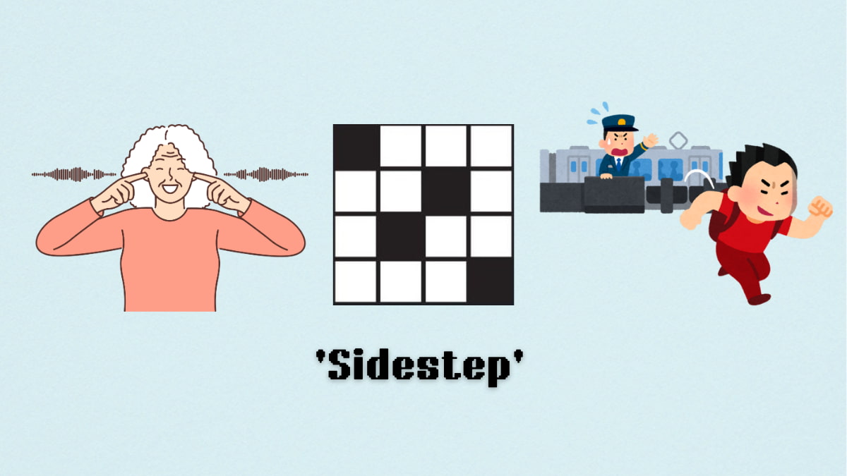 Picture showing the sidestep clue cover in NYT Mini Crossword.
