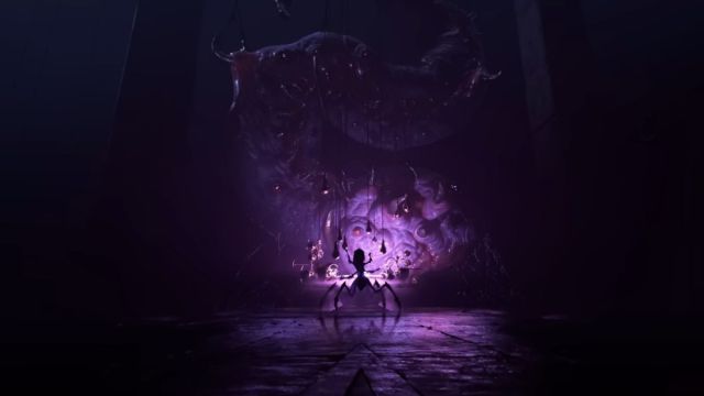 Nerubian casting void magic in a World of Warcraft trailer.