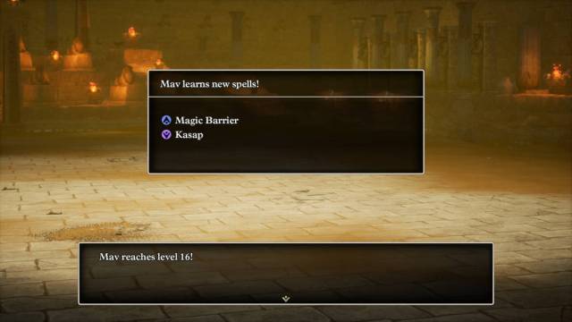 Dragon Quest 3 HD-2D Remake Party Comp Classes: A Priest has learned two new skills upon reaching level 16