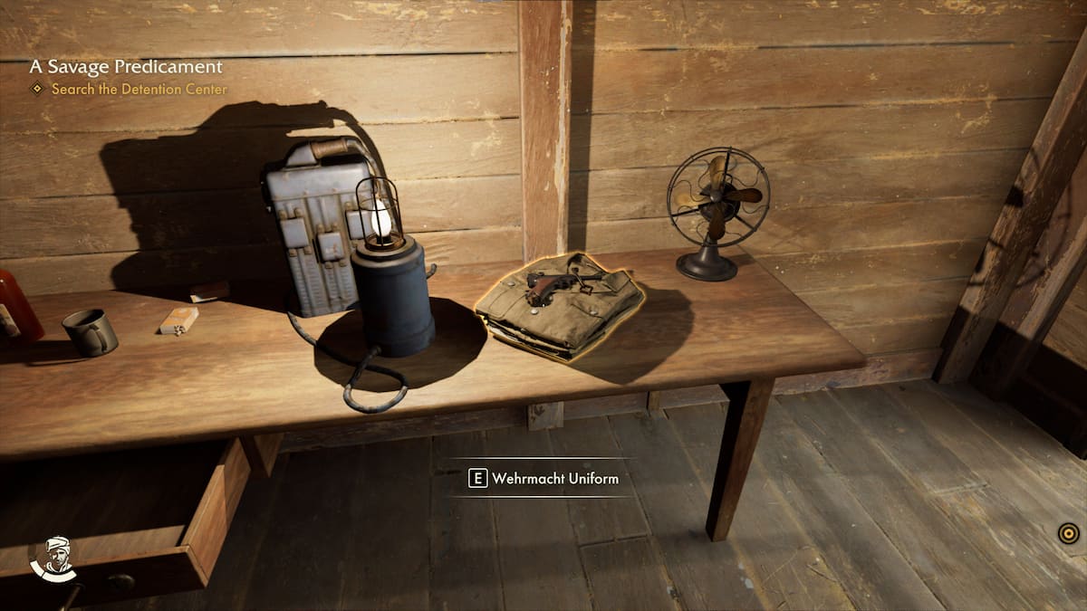 Finding Wehrmacht disguise and key