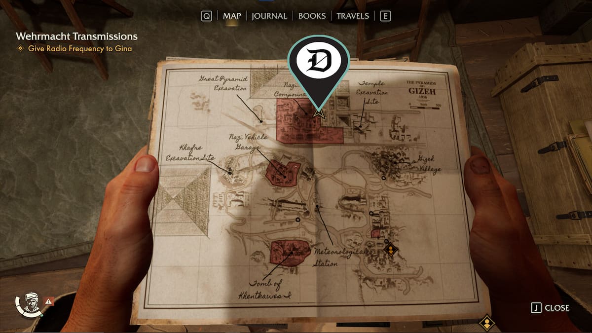 Gizeh medicine bottle location 23 map pin