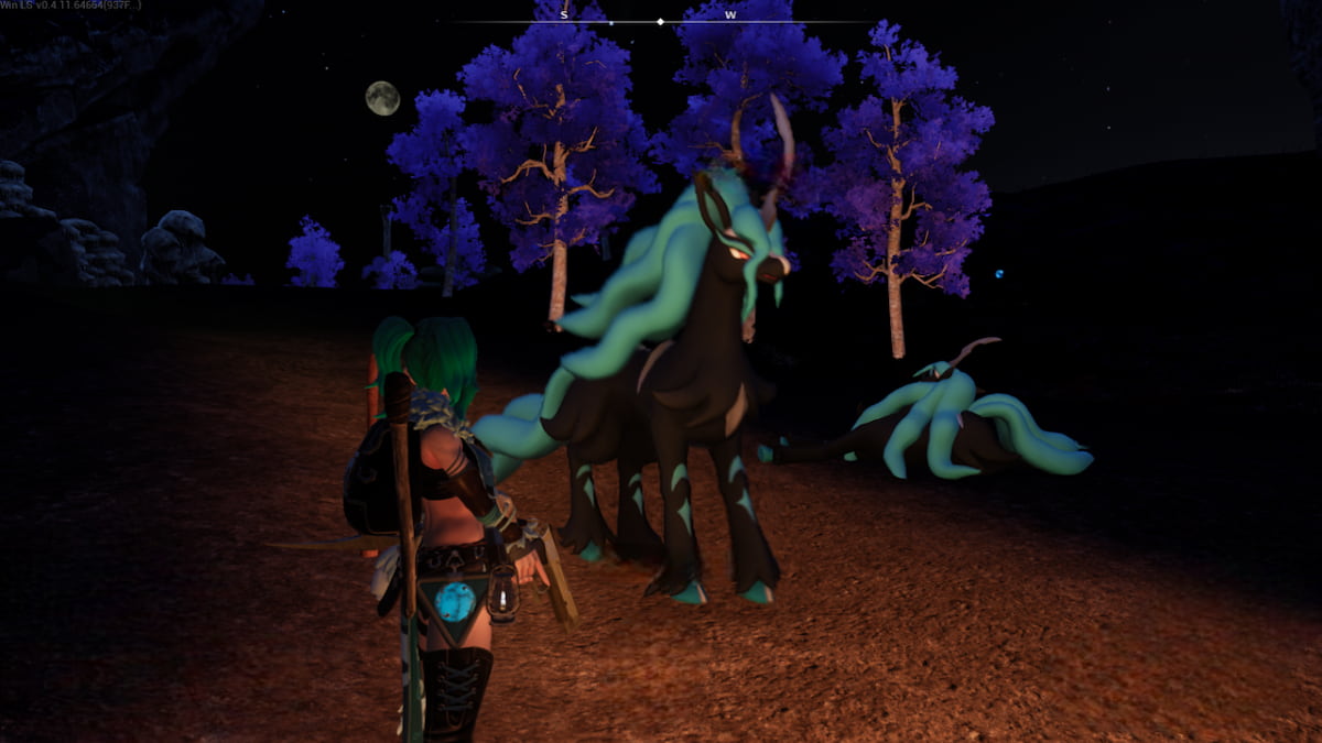 Picture showing a Palworld player with Starryon pal which drops the Dark Fragments.