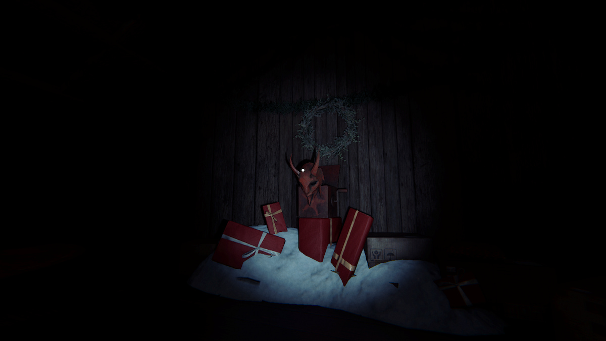 a krampus box in the attic in phasmophobia.