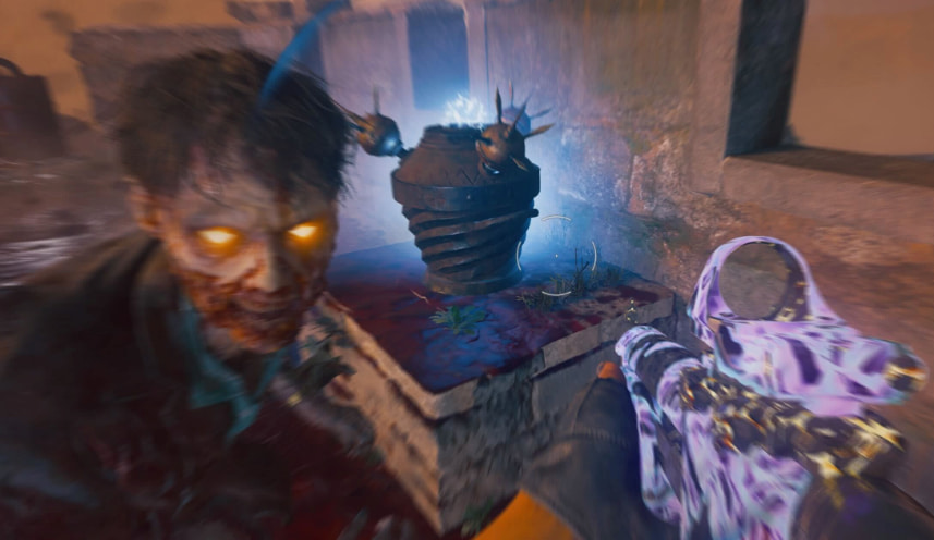 Zombies Citadelle des Morts lightning sword pot lit up