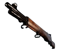 A double barreled assault rifle from Palworld. This is the semi-auto rifle