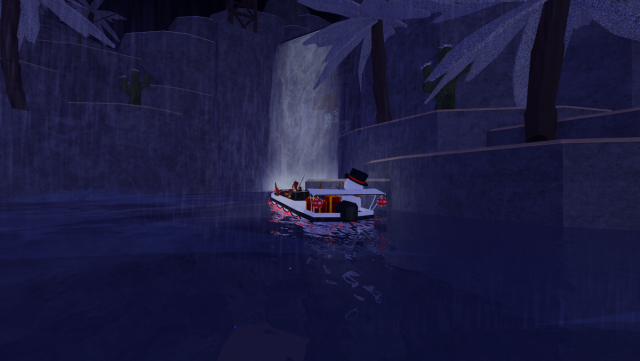 Picture showing the Ancient Isles waterfall to get the secret Banana fish in Fisch.