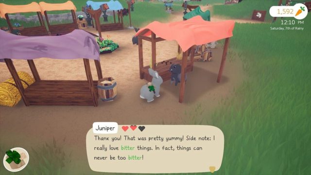 Delivering to Juniper in Cinnabunny.