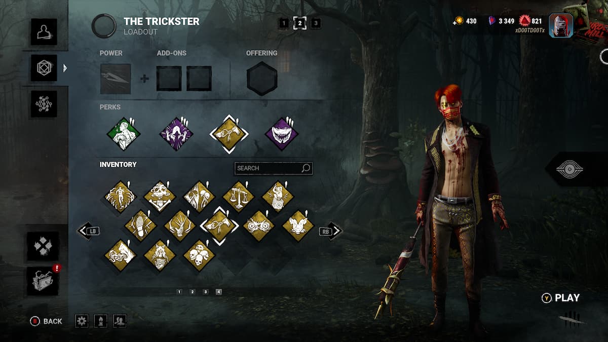 trickster with red hair and a mad grit build