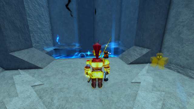 Picture showing portal to get inside the Zeus Trial room in Fisch.