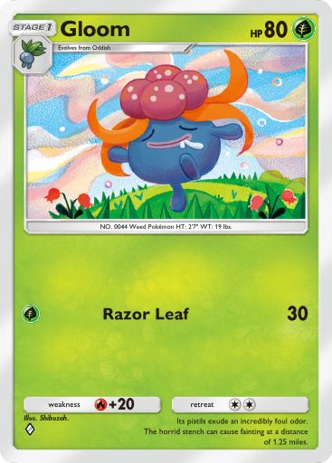 Gloom from Space-Time Smackdown in Pokemon TCG Pocket