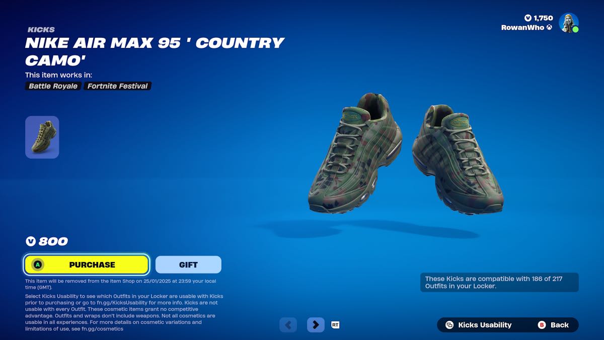 camo kicks