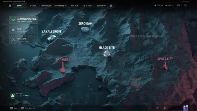 Operations map in Delta Force