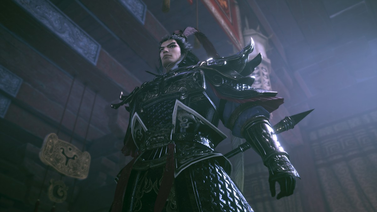 Dynasty Warriors Origins Lu Bu standing menacingly