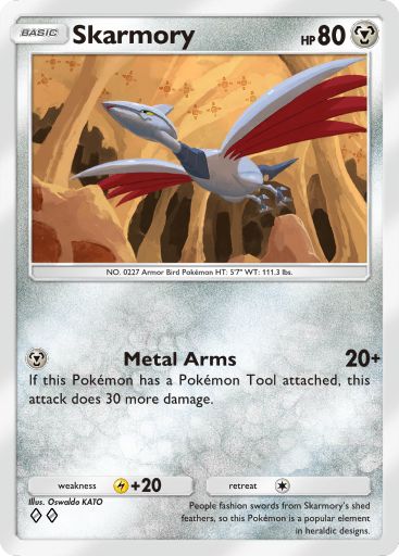 Skarmory Pokémon TCG Pocket card.