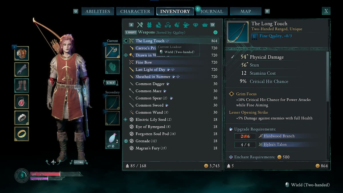 All Dawnshore unique weapons in Avowed