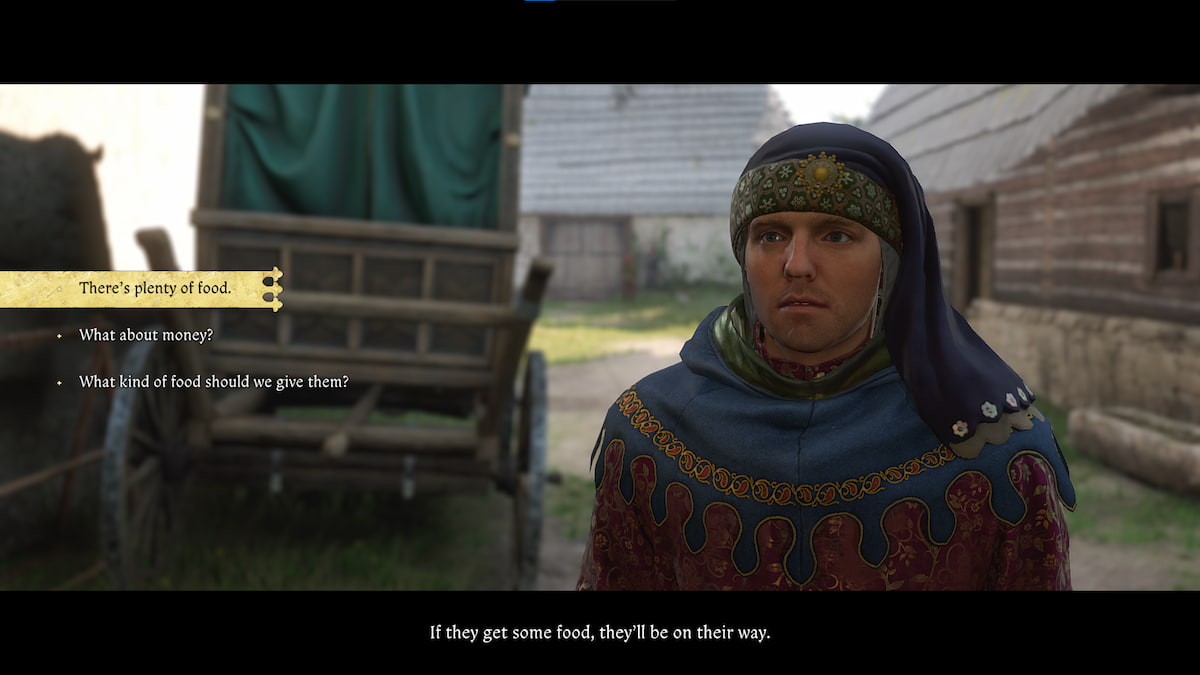 A man in a robe and a long hat stares forward.