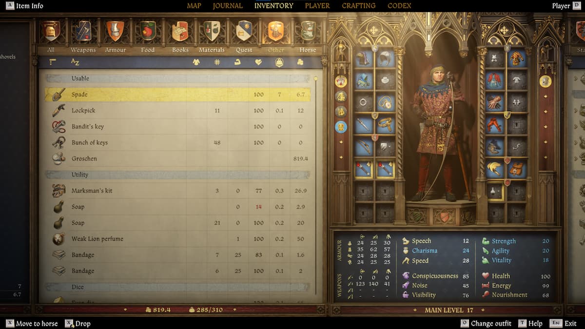 Charisma Score in Kingdom Come 2