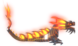 Picture showing a Magma Leviathan in Fisch.