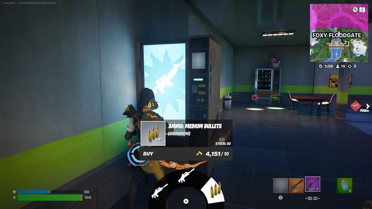 fortnite vending machine purchase