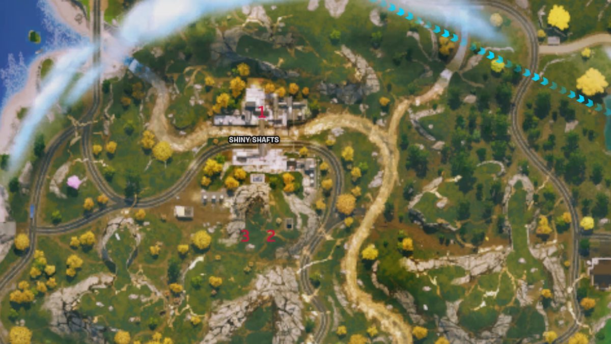 fortnite shiny shafts valve locations