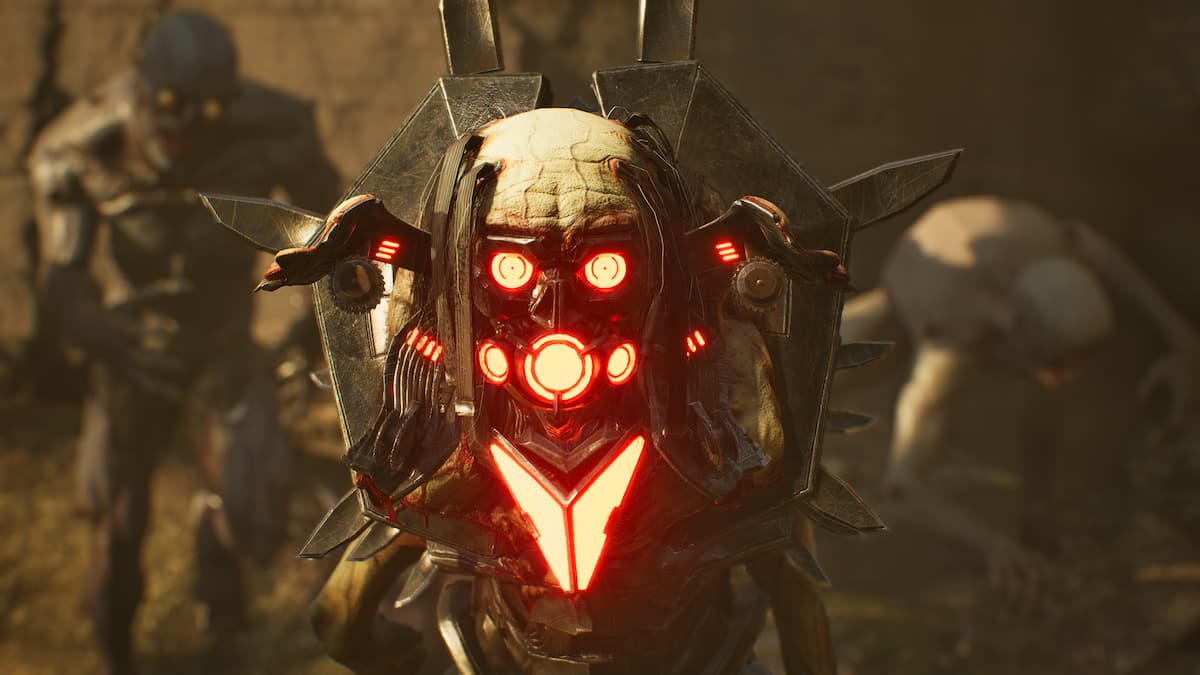 Killing Floor 3 Zed looking into the camera.