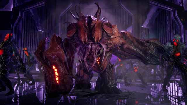 Killing Floor 3 boss standing on a map.