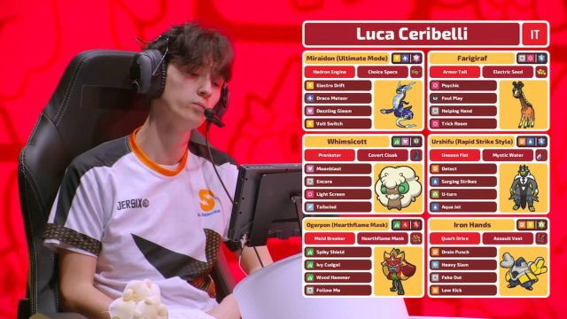 Luca Ceribelli's Pokémon team at EUIC 2025.