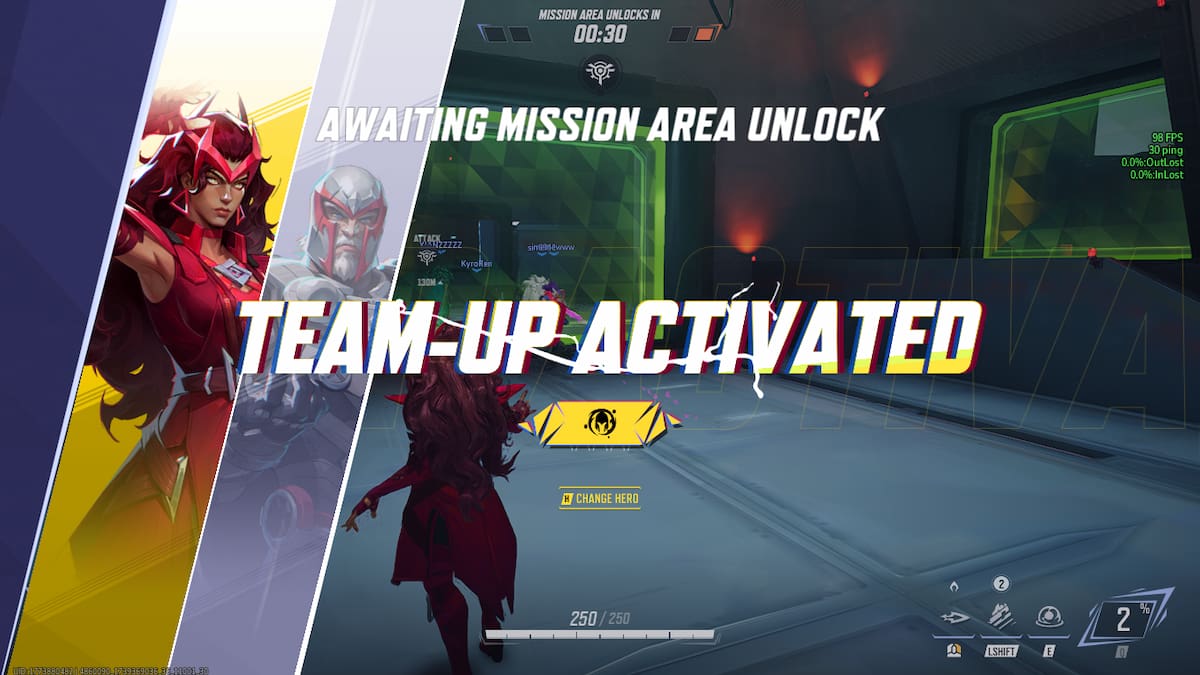 Picture showing the Magneto Team-up ability in Marvel Rivals.