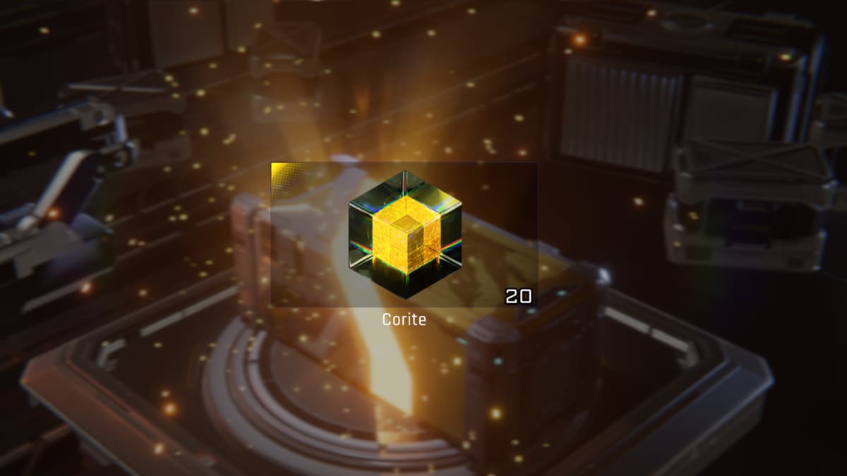 Corite shown as a reward after opening a crate in Mecha BREAK.