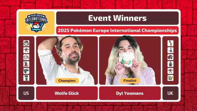 Pokémon EUIC winner Wolfe Glick and finalist Dyl Yeomans.