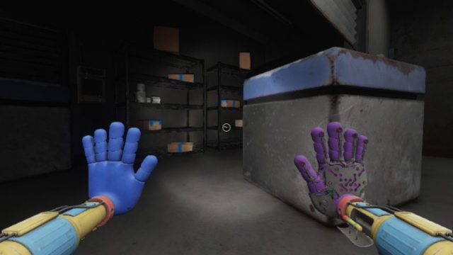 Looking at a note on a unit behind a large box keeping the shutter from closing