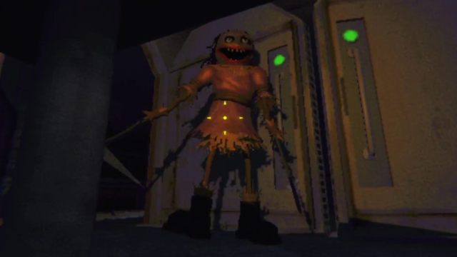 A full body front shot of the Reaper noticing me after I clicked on them