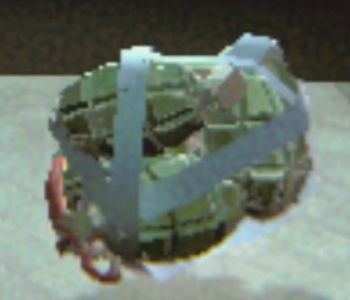A close up item shot of the Duct Taped Grenades in R.E.P.O.