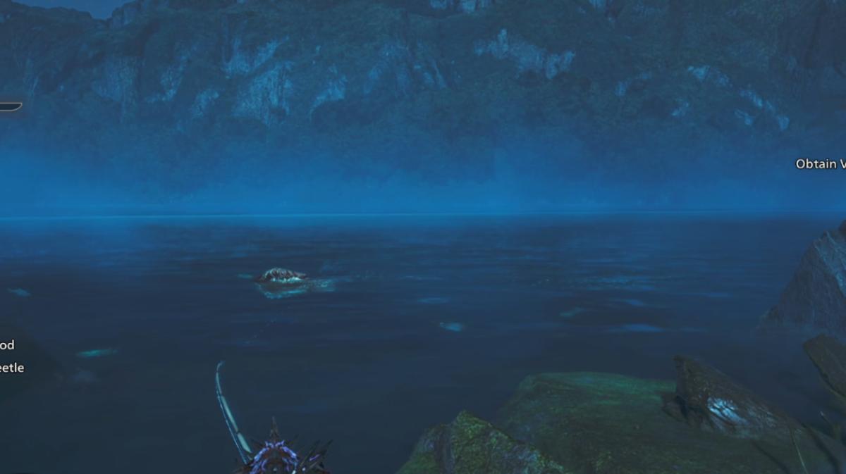 a glowing squid at night in the foret of wilds