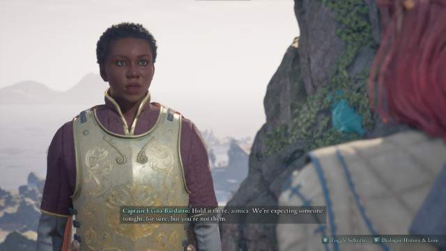 Speaking with Captain Bardatto