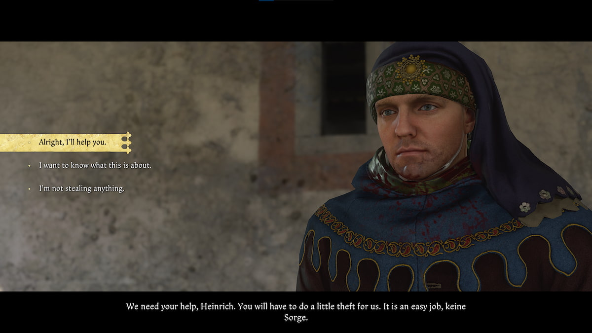 Stealing the sword for Menhard in Kingdom Come
