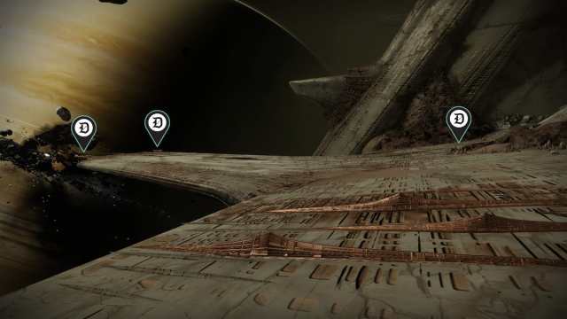 Three braziers required to summon Vorok in Destiny 2's Trenchway in the Nether. Two are by the edge on the left side of the area, where you can see Saturn; the other is just across from them.