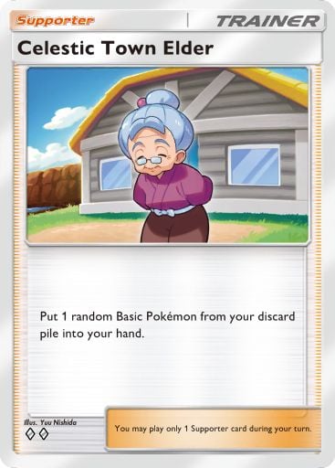 Celestic Town Elder from Triumphant Light in Pokemon TCG Pocket