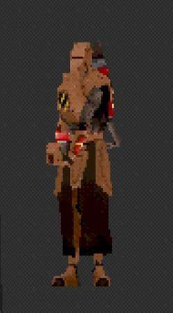 Full body shot of ULTRAKILL's Streetcleaner